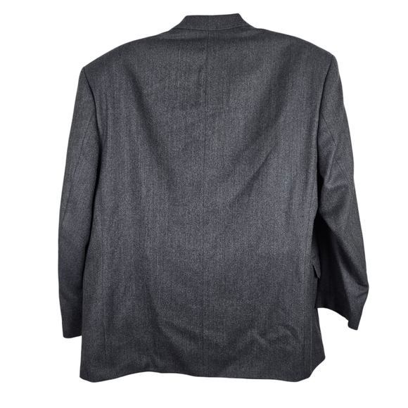 Joseph & Feiss Men's Classic Gray Herringbone Blazer 100% Lambswool Size 50R - Picture 2 of 11